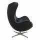 Arne Jacobsen Ægget i originalt sort læder 