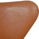 Arne Jacobsen 3207 armchair in patinated cognac leather
