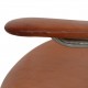 Arne Jacobsen 3207 armchair in patinated cognac leather