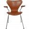 Arne Jacobsen 3207 armchair in patinated cognac leather
