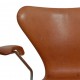 Arne Jacobsen 3207 armchair in patinated cognac leather