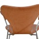 Arne Jacobsen 3207 armchair in patinated cognac leather