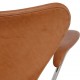 Arne Jacobsen 3207 armchair in patinated cognac leather