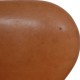 Arne Jacobsen 3207 armchair in patinated cognac leather