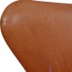 Arne Jacobsen 3207 armchair in patinated cognac leather