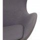 Arne Jacobsen Egg chair in blue fabric