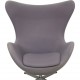 Arne Jacobsen Egg chair in blue fabric