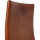 Arne Jacobsen Høj Oxford kontorstol i patineret cognac læder