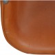 Arne Jacobsen Høj Oxford stol i cognac anilin læder