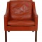 Børge Mogensen 2207 lounge chair in cognac leather