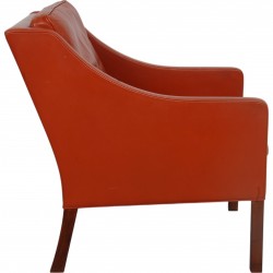 Børge Mogensen 2207 lænestol i cognac læder