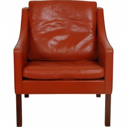 Børge Mogensen 2207 lænestol i cognac læder