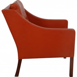 Børge Mogensen 2207 lænestol i cognac læder