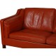 Børge Mogensen 3.personers 2213 sofa i patineret cognac læder