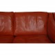 Børge Mogensen 3.personers 2213 sofa i patineret cognac læder