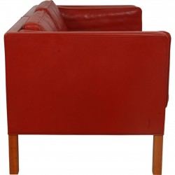 Børge Mogensen 2-personers 2332 sofa i rødt læder