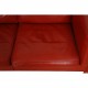 Børge Mogensen 2-personers 2332 sofa i rødt læder
