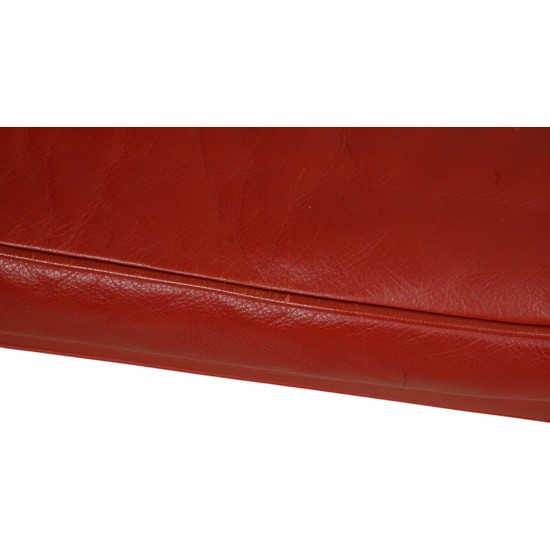 Børge Mogensen 3-personers 2333 sofa i rødt læder