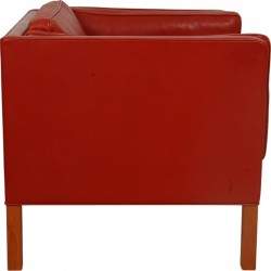 Børge Mogensen 2334 lænestol i rødt læder