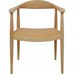 Hans Wegner The chair of oak and Nevada sand leather