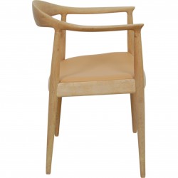 Hans Wegner The chair of oak and Nevada sand leather