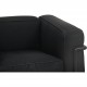 Le Corbusier LC2 lænestol i sort stof
