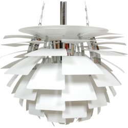 Poul Henningsen hvid Kogle lampe 48 Cm