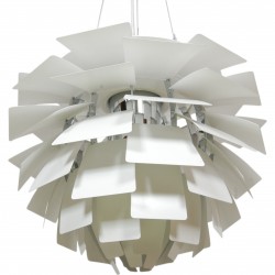 Poul Henningsen hvid Kogle lampe 48 Cm