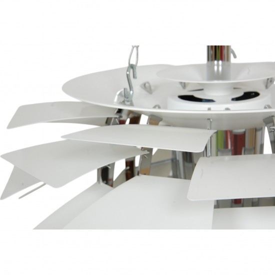 Poul Henningsen hvid Kogle lampe 48 Cm