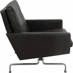 Poul Kjærholm PK31 lænestol i brunt læder