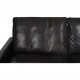 Poul Kjærholm 3.personers PK31 sofa i sort læder