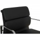 Charles Eames Ea-217 kontorstol nybetrukket med sort læder