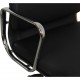 Charles Eames Ea-217 kontorstol nybetrukket med sort læder