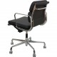 Charles Eames Ea-217 kontorstol nybetrukket med sort læder