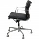 Charles Eames Ea-217 kontorstol nybetrukket med sort læder