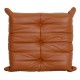 Michel Ducaroy Togo ottoman reupholstered in cognac leather