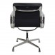 Charles Eames Ea-208 softpad stol i sort læder 