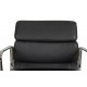 Charles Eames Ea-208 softpad stol i sort læder 