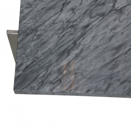 Poul Kjærholm Pk-61 coffee table grey marble 