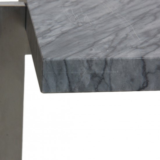 Poul Kjærholm Pk-61 coffee table grey marble 