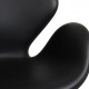 Arne Jacobsen Swan sofa in black leather