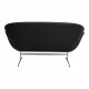 Arne Jacobsen Swan sofa in black leather