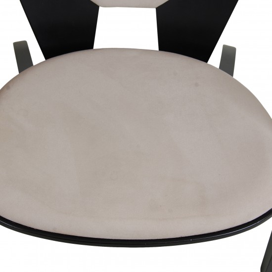 Set Hans Wegner Butterfly chairs with black frame (2) 