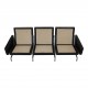 Poul Kjærholm Pk-31/3 sofa in patinated black leather from Kold Christensen