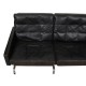 Poul Kjærholm Pk-31/3 sofa in patinated black leather from Kold Christensen