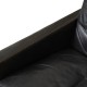 Poul Kjærholm Pk-31/3 sofa in patinated black leather from Kold Christensen