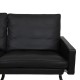 Poul Kjærholm Pk-31/3 sofa in black leather 2007