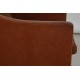 Børge Mogensen Wing chair in brown leather