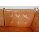 Børge Mogensen Spoke-back sofa in patinated cognac leather