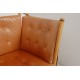 Børge Mogensen Spoke-back sofa in patinated cognac leather